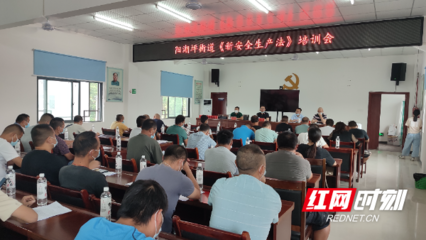 永定區陽湖坪街道辦事處召開貨運源頭企業安全生產培訓會