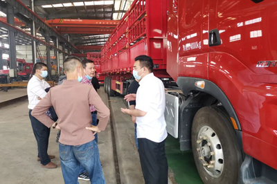 首批搭載聯合動力6K13 530馬力牽引車在桂交付